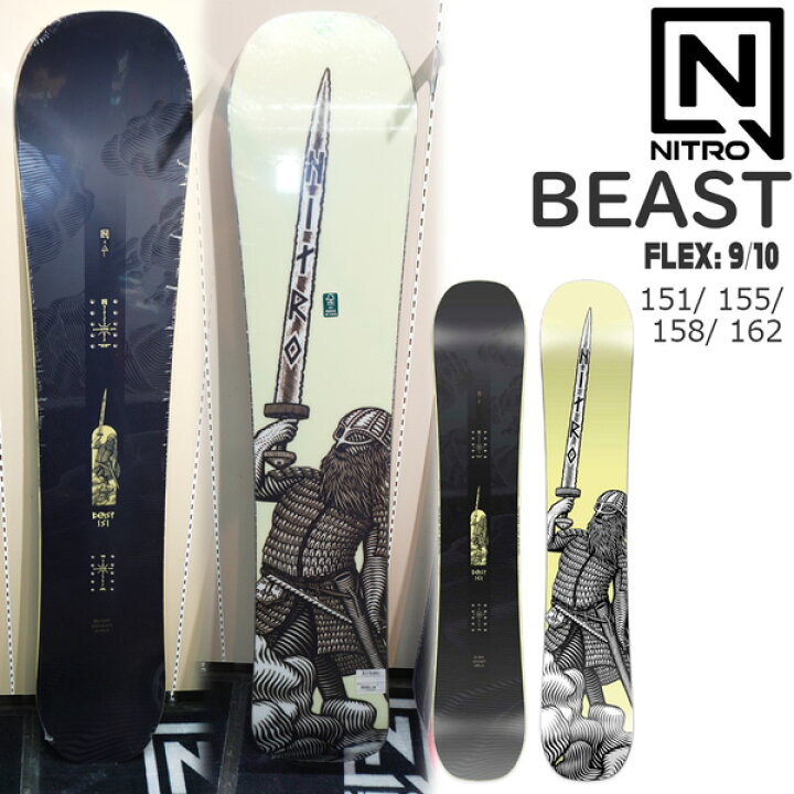 楽天市場】25-26 ナイトロ ビースト NITRO BEAST スノーボード 板 25 