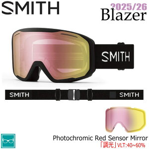 25-26 X~X u[U[ ubN SMITH BLAZER BLACK PHOTOCHROMIC RED SENSOR MIRROR - XL[ Xm[{[h S[O 25-26-GG-SMT