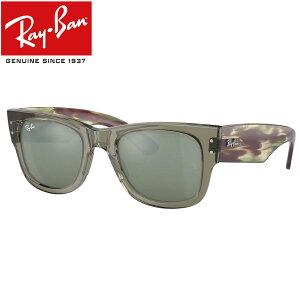 Co TOX K EFCt@[[ RayBan MEGA WAYFARER 66355C(52TCY) t[FTRANSPARENT GREEN YFGREY MIRROR Ki ۏ؏t