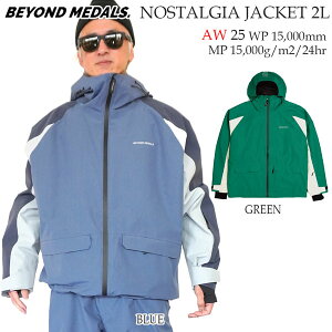 25-26 ビヨンドメダル ノスタルジアジャケット2L BEYOND MEDALS NOSTALGIA JACKET 2L スノーボード ウエア ジャケット 25-26-JK-BML