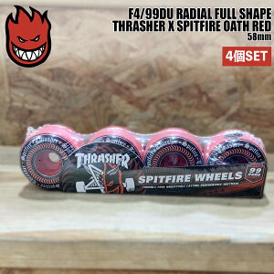 Xsbgt@CA EB[ SPITFIRE F4/99DU 58mm RADIAL FULL SHAPE THRASHER X SPITFIRE OATH RED XbV[xXsbg