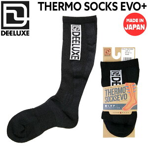 �f�B�[���b�N�X �T�[���\�b�N�X�G�{�v���X DEELUXE THERMO SOCKS EVO + �C�� �\�b�N�X ���� �u���b�N S M L