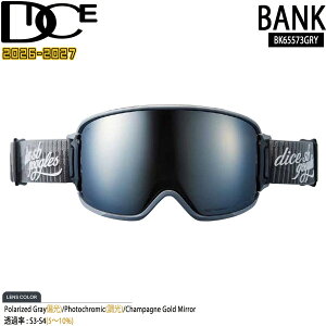 �\�� 26-27 DICE BANK �_�C�X �o���N BK65573 GRY �Ό��^����×�O���C/�V�����p���S�[���h�~���[ 26-27-GG-DIC �X�L�[ �X�m�[�{�[�h �S�[�O�� ���{�� �Ό�