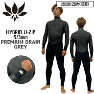 ウェットスーツ セミドライ アックスクラシック 26-27 AXXE CLASSIC HYBRID U-ZIP 5/3mm LTD PREMIUM DRA…