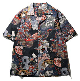 GYPSY & SONS ジプシーアンドサンズ "OIRAN" pt SHIRTS　花魁 プリント シャツ　GS2549920【あす楽対応】