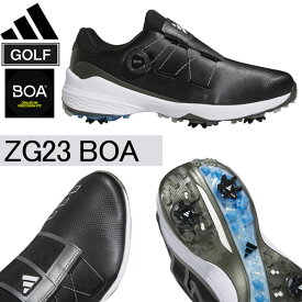 アディダス adidas ゴルフシューズ ZG23 BOA 男性用 スパイクレス BK/WHコアブラック/フットウェアホワイト/ダークシルバーメタリック