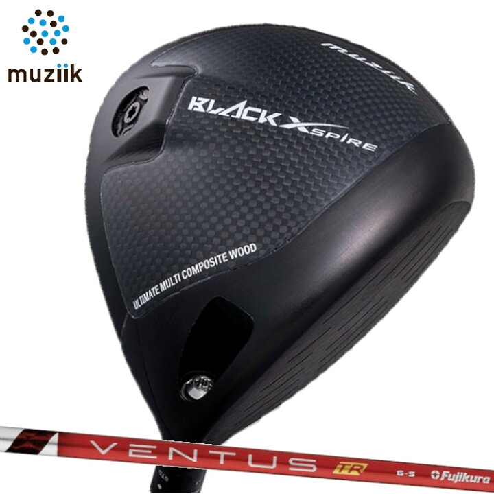 楽天市場】muziik Black Xspire Driver ムジーク ドライバー VENTUS TR 