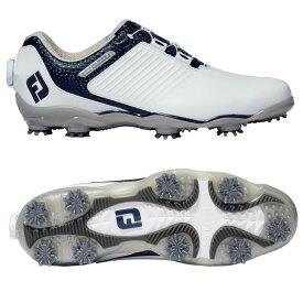 FootJoy DRYJOYS PRO BOA　フットジョイ メンズ ドライジョイズ プロ ボア ソフトスパイク ゴルフシューズ 53399J ホワイト/ネイビー　2023年モデル