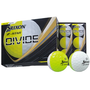 DUNLOP SRIXON Z-STAR DIVIDE �_�����b�v �X���N�\�� �[�b�g�X�^�[ �f�B�o�C�h �S���t�{�[�� 2025�N���f�� �J���[�F�C�G���[�z���C�g�@1�_�[�X�i12����j