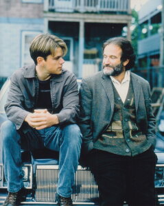 �O�b�h�E�B���n���e�B���O �}�b�g�f�C���� Good Will Hunting Matt Damon Robin Williams �f��@�ʐ^�@�A���i�@8x10�C���`�T�C�Y�@��20.3x25.4cm.