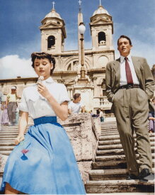 ローマの休日 オードリーヘップバーン グレゴリーペック Audrey Hepburn 映画 写真 輸入品 8x10インチサイズ 約20.3x25.4cm