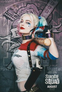 �A�� ���^�|�X�^�[�ʐ^ �č��� �X�[�T�C�h�X�N���b�h �}�[�S�b�g���r�[ Suicide Squad ��43.5x28cm