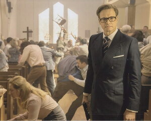 �ʐ^ (�|�X�^�[���݃T�C�Y) �L���O�X�}�� �R�����t�@�[�X Kingsman The Secret Service Colin Firth �T�C�Y: 50.4 x 40.8 cm.