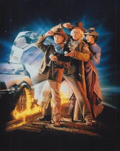 大型写真(約35.5x28cm) バックトゥザフューチャー3 マイケルJフォックス Back to The Future3 輸入品 写真