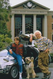 ほぼA4サイズ ミニポスター写真 バックトゥザフューチャー Back to The Future Michael J Fox 約30.4x20.2cm k0303-d