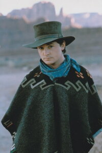 ハガキサイズ バックトゥザフューチャー 3 マイケルJフォックス Back to The Futurer 3 約15.8 x10.1cm 輸入 写真