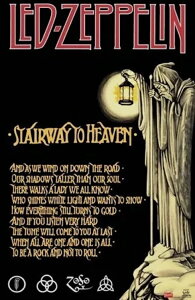 �ق�A4�T�C�Y �~�j�|�X�^�[�ʐ^ ���b�h�c�F�b�y���� �V���ւ̊K�i Led Zeppelin Stairway To Heaven ��20.3x30.5cm.