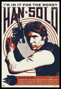�A�� ���^�|�X�^�[�ʐ^ �č��� �X�^�[�E�H�[�Y Star Wars �n���\�� Han Solo ��43.5x28cm