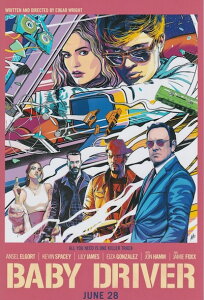 �A�� ���^�|�X�^�[�ʐ^ �č��� �x�C�r�[�h���C�o�[ Baby Driver �A���Z���G���S�[�g Ansel Elgort ��43.5x28cm