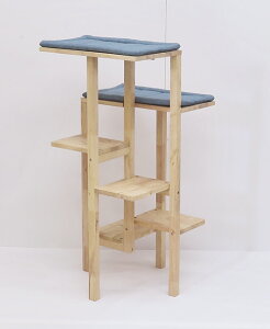天然木を使った キャットタワー予約商品 猫 ネコ CAT ペット用品 くつろぎ 遊び ラバーウッド ホルムアルデヒド軽減対策済 シンプル デザイン 飾り棚 収納 家具 インテリ