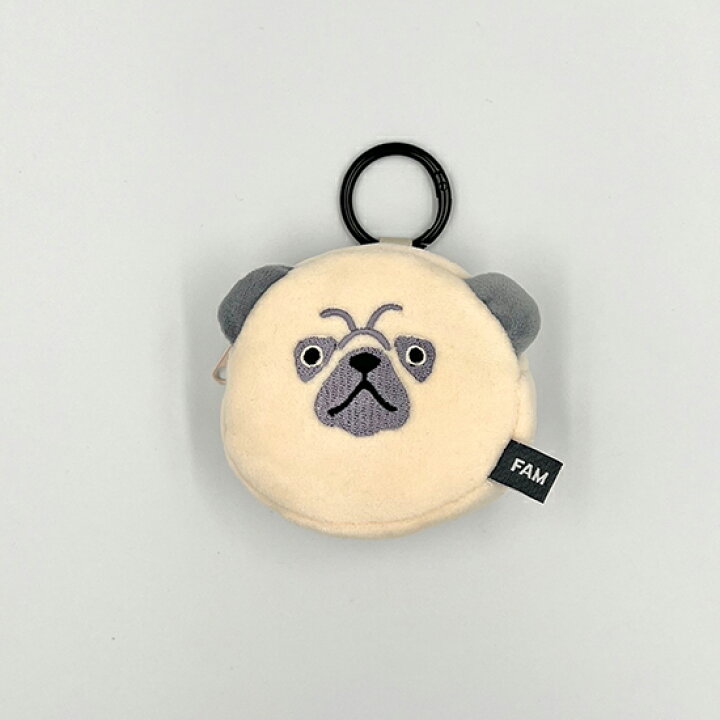 楽天市場】マスコットポーチフェイス【パグ】雑貨 コスメ かわいい 