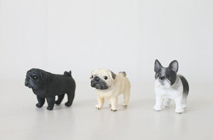 ☆再入荷☆ フィギュアマグネット【フレンチブル/パグ】かわいい 立体 生活 雑貨 キッチン ステーショナリー 文具 フレブル 犬 ギフト プチプラ お手頃 メモ キーホルダ