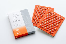 SUERU01 HEAT＋＋＋ オレンジ 100壮入 お灸 東洋医学の郷 日本製 ギフト プレゼント健康グッズ 誕生日 おしゃれ 温活 ヘルスケア セルフケア 東洋医学 はじめてのお灸 よりどころ フェムケア フェムテック お家でお灸 よもぎ 温感 土用 養生 やいと