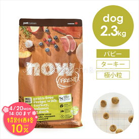 「期間限定10%オフ！4/20(月)14時迄」ナウ フレッシュ（NOW FRESH） グレインフリー スモールブリード パピー 2.3kg 犬 ドッグフード ドライフード 子犬 幼犬 小粒 ターキー【公式販売店舗】