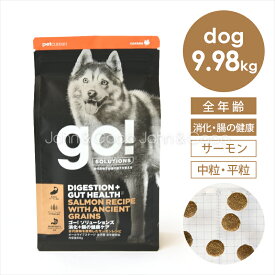 ゴー DOG 消化＋腸の健康ケア サーモン 9.98kg 犬 ドッグフード ドライフード 魚 お腹 プロバイオティクス 腸活