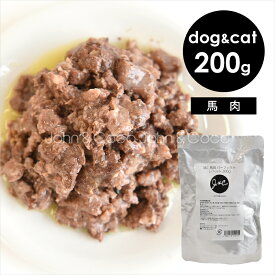 J＆C 馬肉パーフェクトレトルト 200g 犬 猫 ウェットフード レトルト 国産 ドッグフード キャットフード ホールフード ホース 赤身肉 たっぷりサイズ