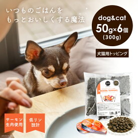 J＆C マジカルトッピング フレッシュサーモン 50g×6個入 犬 猫 ドッグフード キャットフード トッピング オヤツ 好き嫌いの多い子へ 低リン 嗜好性アップ キブル