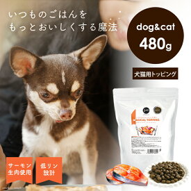 J＆C マジカルトッピング フレッシュサーモン 480g 犬 猫 ドッグフード キャットフード トッピング オヤツ 好き嫌いの多い子へ 低リン 嗜好性アップ キブル