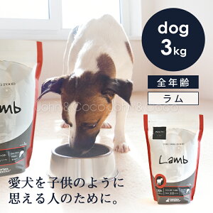 POCHI(ポチ) ザ・ドッグフード ベーシック ラム 3kg 犬 ドライフード 小粒 グレインフリー グルテンフリー 低脂肪 低カロリー 羊肉 全年齢 子犬