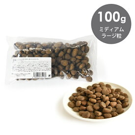 POCHI（ポチ） ザ・ドッグフード ベーシック ワイルドサーモン ミディアムラージ粒 100g 犬 ドライフード 大き目 グレインフリー グルテンフリー 低脂肪 中型犬 大型犬 全年齢