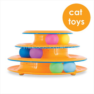 「数量限定」ペットステージ DXタワーオブ・トラックス 猫 オモチャ ボール 多頭飼