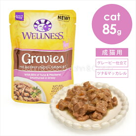 ウェルネス インダルジェンス 柔らか味わいグレービー仕立て ツナ＆マッカレル 85g キャットフード ウェットフード パウチ ノーグレイン 穀類不使用 クランベリー 魚肉 シニア 総合栄養食