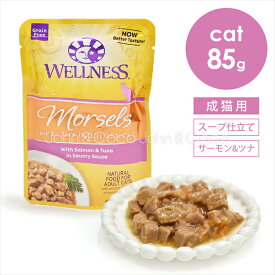 ウェルネス インダルジェンス 香るとろみスープ仕立て サーモン＆ツナ 85g キャットフード ウェットフード パウチ ノーグレイン 穀類不使用 クランベリー 魚肉 シニア 総合栄養食