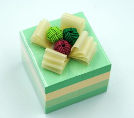 ぷちケーキふせん　抹茶　ふせん　水引　グリーン　イエロー　かわいい　おしゃれ　ケーキ　プレゼント　ギフト　プチ　ラッピング