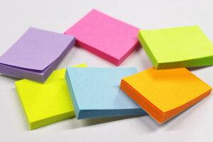 オリジナル付箋紙30mm×40mmサイズふせん6色アソート1パッド50枚