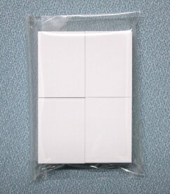 オリジナル付箋紙25mm×35mmサイズふせん白色4個セット（1パッド100枚）