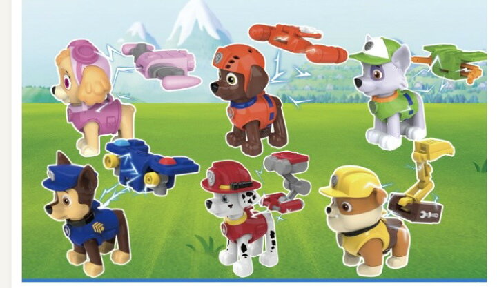 楽天市場】パウパトロール レゴ クラシック ブロック 互換 6体セット 