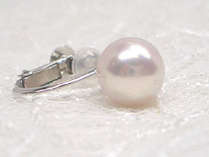 楽天市場】驚き、花珠級のテリ！！K14WGアコヤ真珠花珠落ちイヤリング  