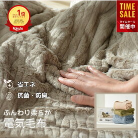 最短翌日配達！【楽天週間1位★クーポンで7,920円～】＼1時間たった0.6円／ 電気毛布 掛け 敷き兼用 洗える ひざ掛け 188*130 12Hタイマー 9段階温度 抗菌防臭 電気ブランケット 電気式毛布 ふわもこダブル 車中泊 キャンプ プレゼント エペイオス(Epeios) Naps