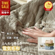 【クーポン利用で7,425円～】楽天1位！＼1時間たった0.6円／ 電気毛布 掛け敷き 洗える ふわとろ毛布 電…
