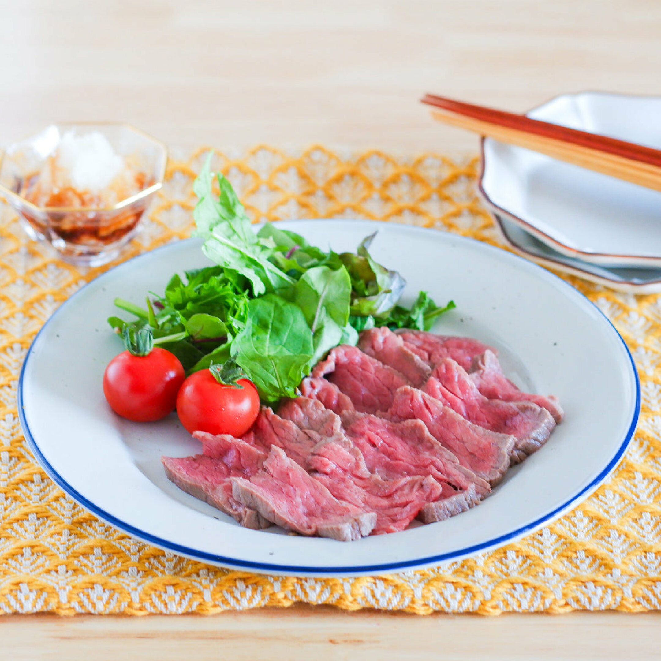 HUGで作るローストビーフの料理写真