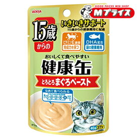 【アイシア】健康缶パウチ 15歳からのとろとろまぐろペースト40g ☆ペット用品 ※お取り寄せ商品【賞味期限：3ヵ月以上】