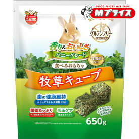 【マルカン】バニーグレード 牧草キューブ 650g ☆ペット用品 ※お取り寄せ商品【賞味期限：3ヵ月以上】