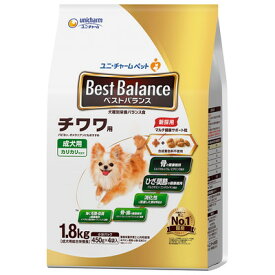 【お得な4個セット】【ユニ・チャーム】ベストバランス カリカリ仕立て チワワ用 1．8kg ☆ペット用品 ※お取り寄せ商品【賞味期限：3ヵ月以上】