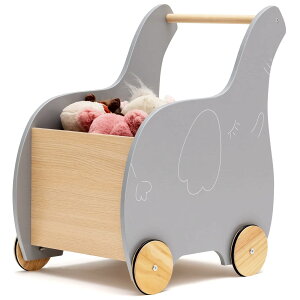 GIANTEX おもちゃ収納 手押し車 ておしぐるま キッズワゴン おもちゃ収納 押し車 知育玩具 歩行練習 歩き始め おもちゃ ベビーファーストウォーカー よちよち歩き 幼児 赤ちゃん つかまり立ち