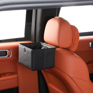 SENYAZON車用ゴミ箱 車載ゴミ袋 車用収納ケース 折りたたみ式自動車ゴミ箱 大容量自動車懸垂式防水漏れ防止ゴミ箱収納袋、旅行部品 カー用品 便利グッズ (ブラック)
